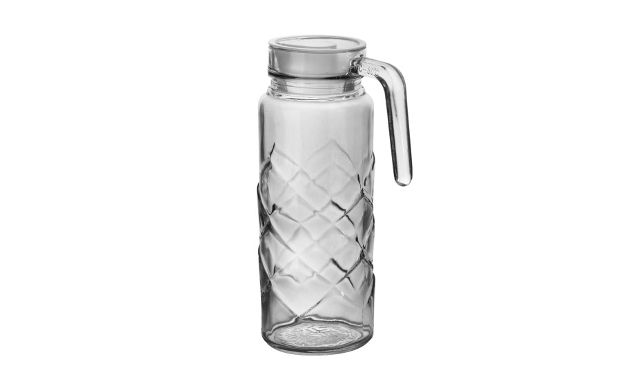 Dzbanek z pokrywką MIKKEL 1L – elegancja zamknięta w szkle