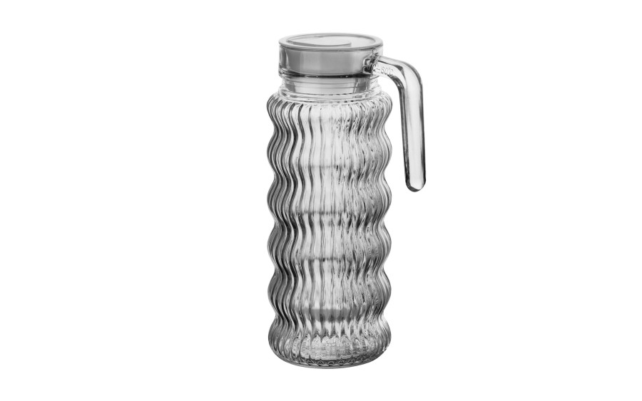 Dzbanek z pokrywką MIKKEL 1L – elegancja zamknięta w szkle