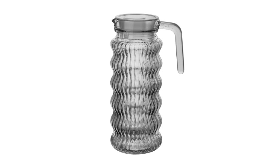 Dzbanek z pokrywką MIKKEL 1L – elegancja zamknięta w szkle