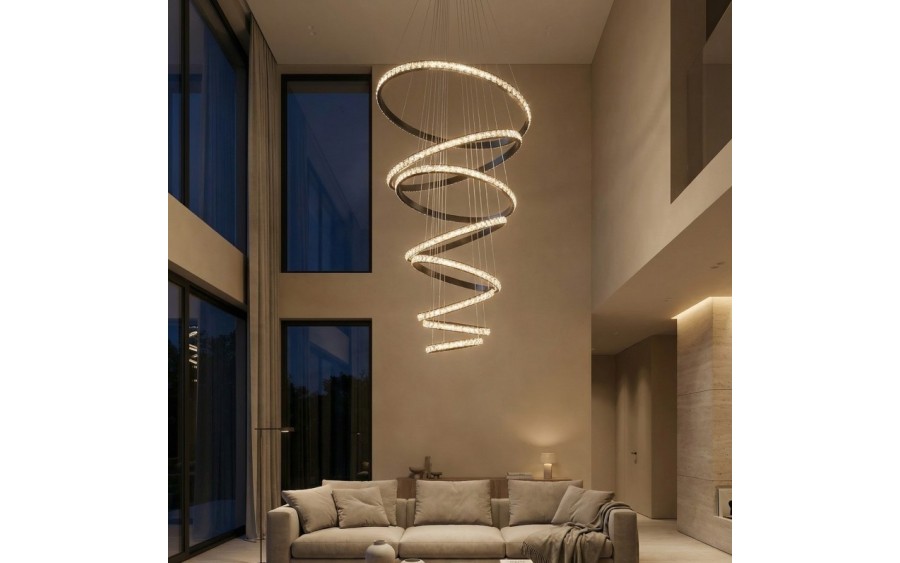 Lampa wisząca AZALEA SPIRAL 3-STEP DIMM BK