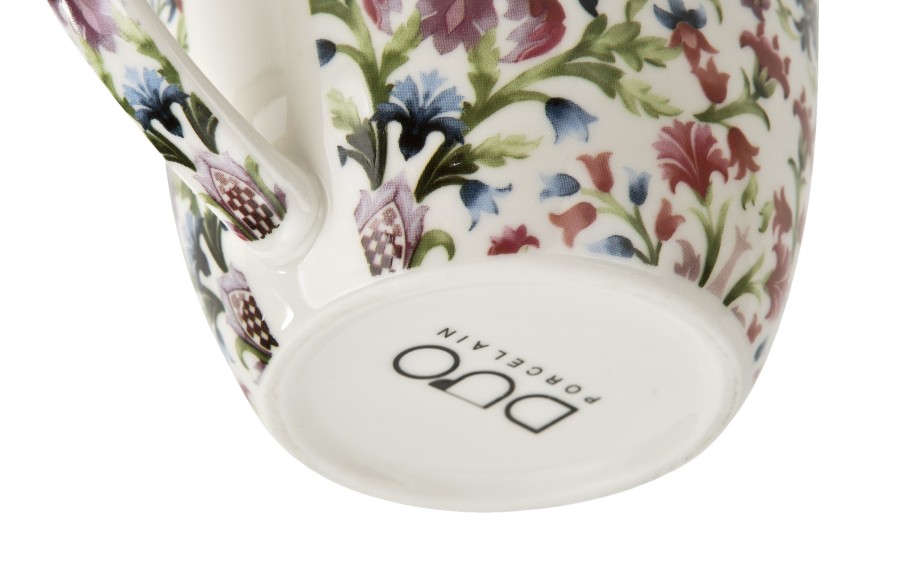 Kubek porcelanowy 460 ml Marbella w koszyczku