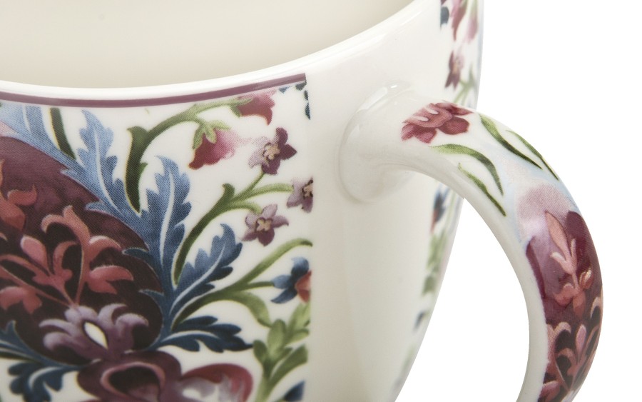Kubek porcelanowy 460 ml Marbella w koszyczku