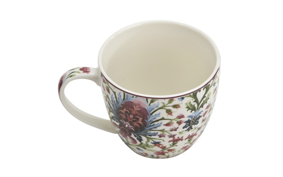 Kubek porcelanowy 460 ml Marbella w koszyczku