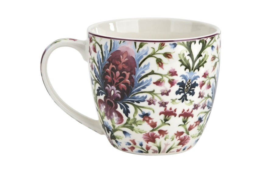 Kubek porcelanowy 460 ml Marbella w koszyczku