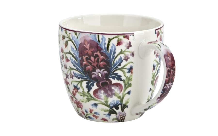 Kubek porcelanowy 460 ml Marbella w koszyczku