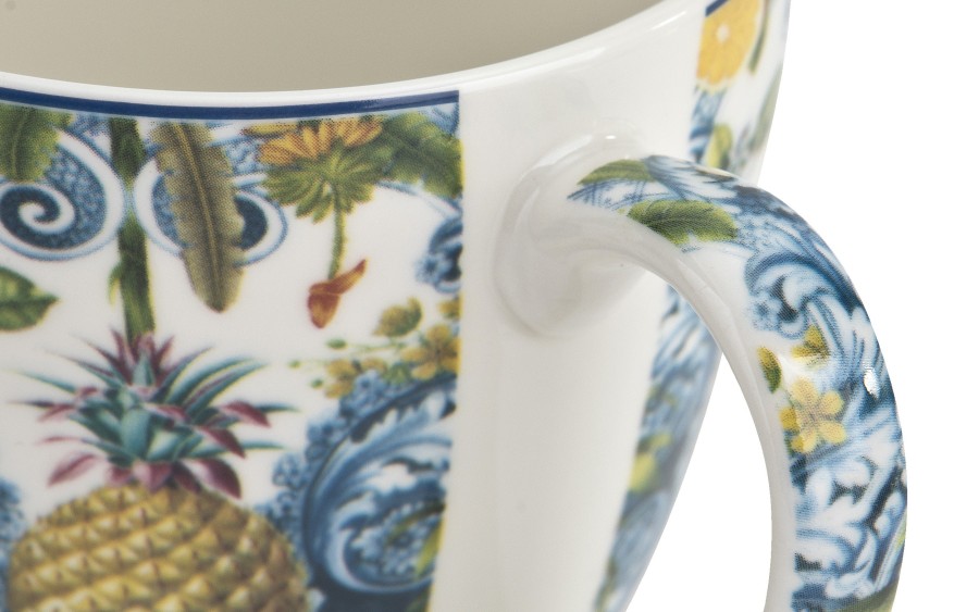 Kubek porcelanowy 460 ml Soledad w koszyczku