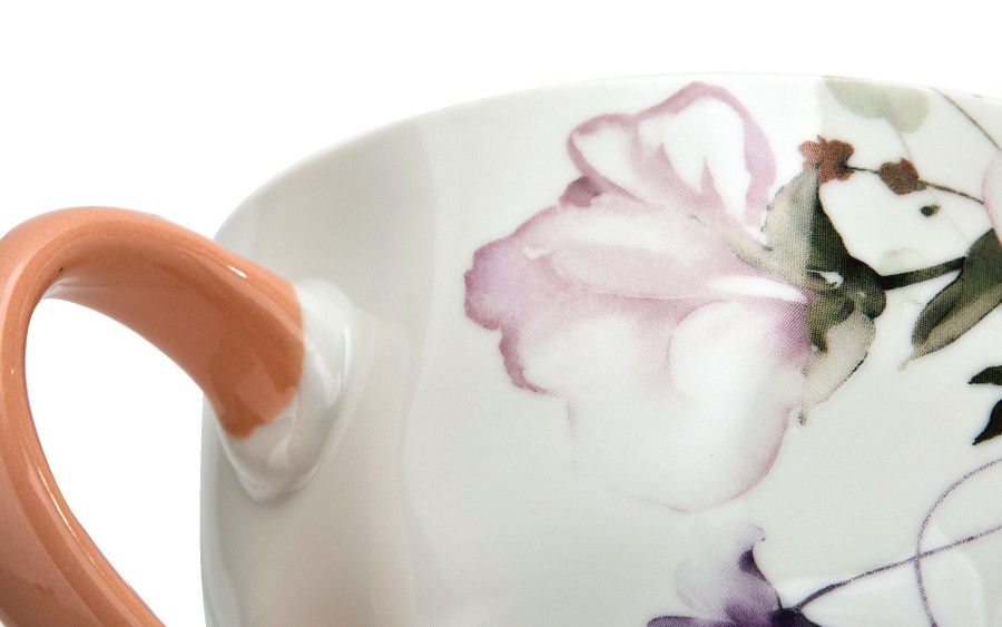 Kubek porcelanowy 450 ml Blossy różowy