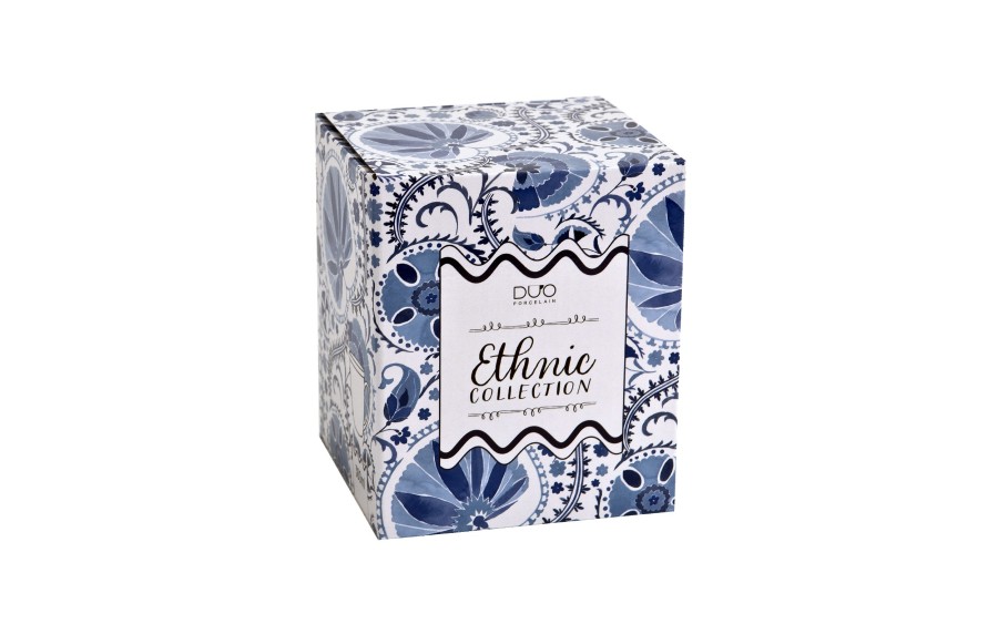 Kubek porcelanowy 360 ml z zaparzaczem Naresh Blue