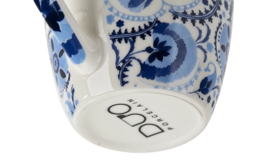 Kubek porcelanowy 360 ml z zaparzaczem Naresh Blue