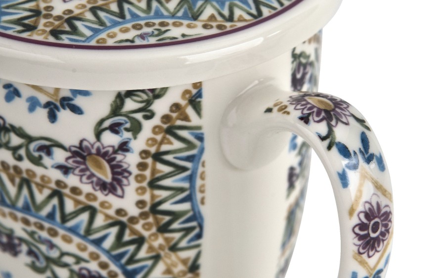Kubek porcelanowy 360 ml z zaparzaczem Estrella