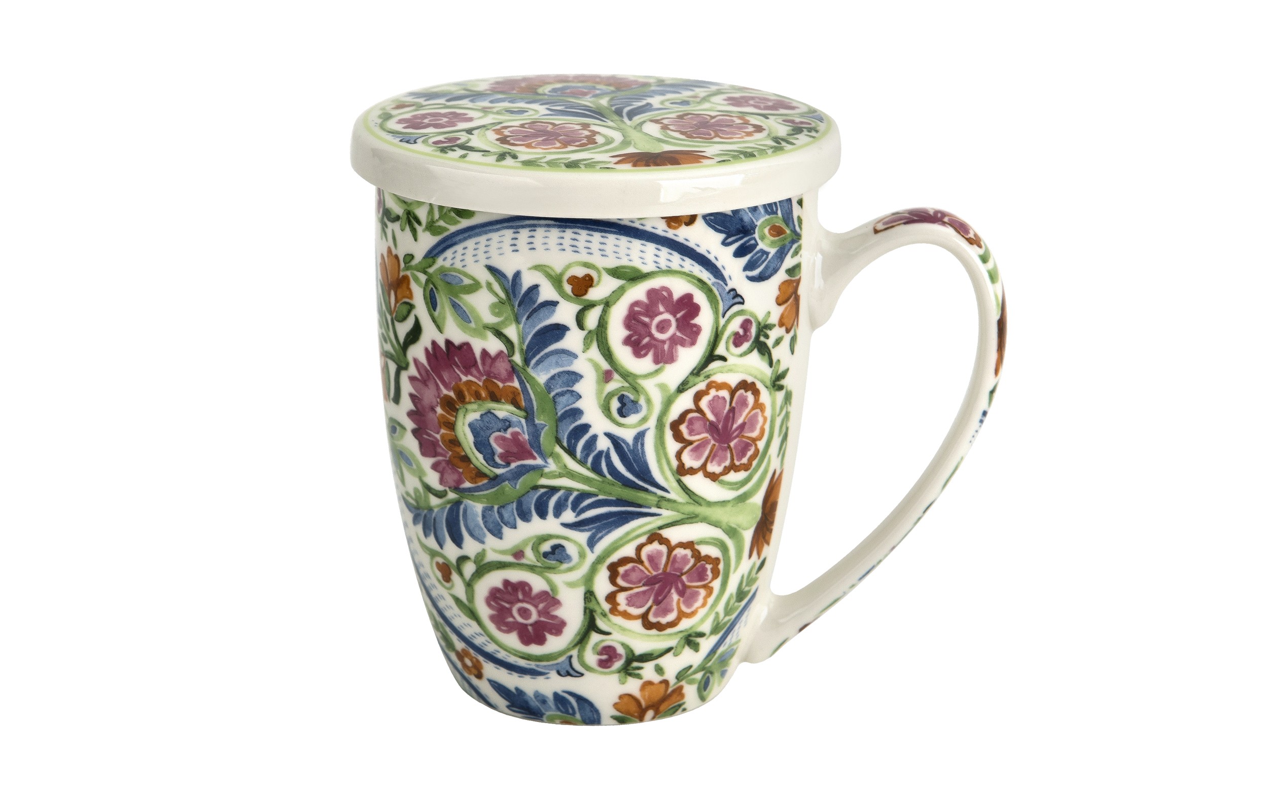 Kubek porcelanowy 360 ml z zaparzaczem Mayflower