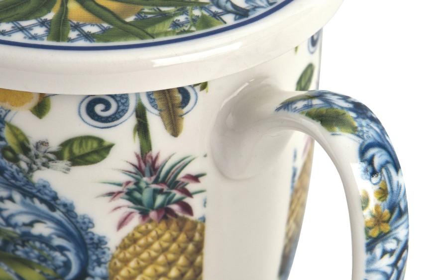 Kubek porcelanowy 360 ml z zaparzaczem Soledad
