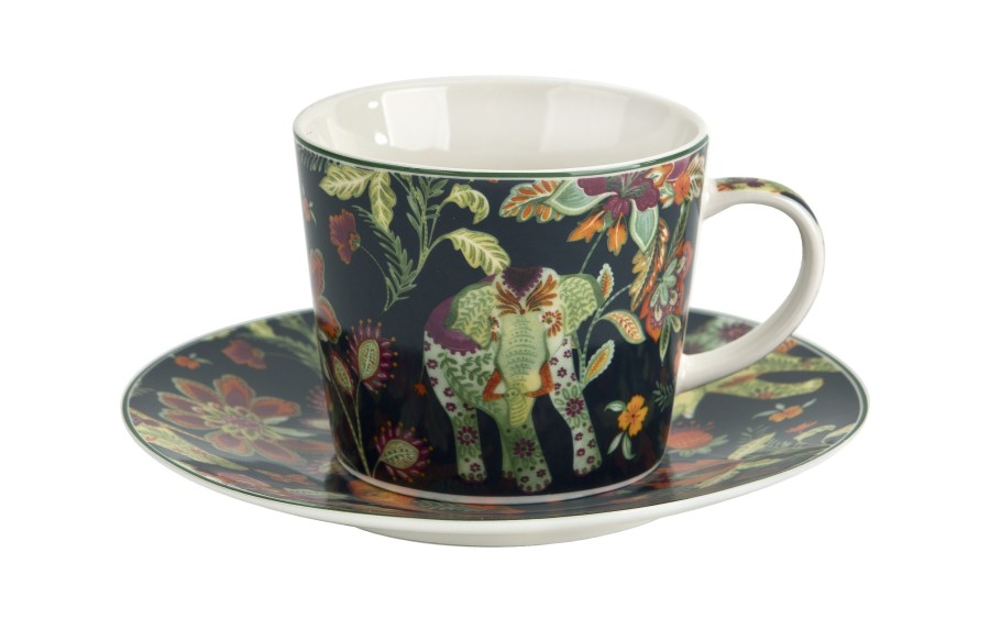 Filiżanka porcelanowa 240 ml + spodek Ankur Blue