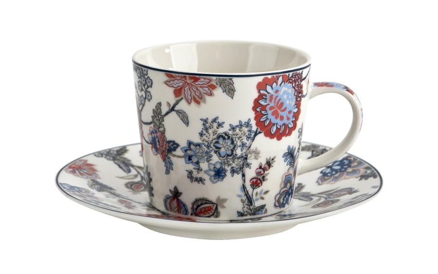 Filiżanka porcelanowa 240 ml + spodek Sanat White