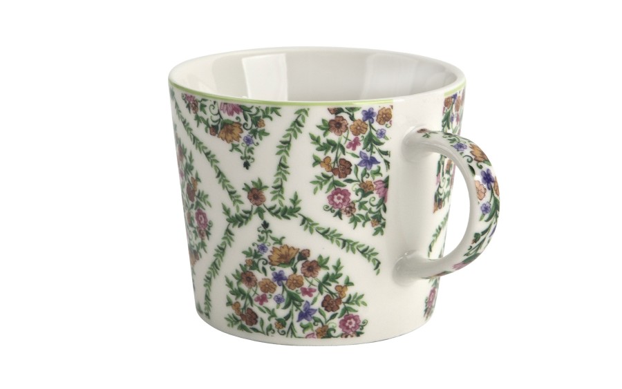 Filiżanka porcelanowa 240 ml + spodek Fiori