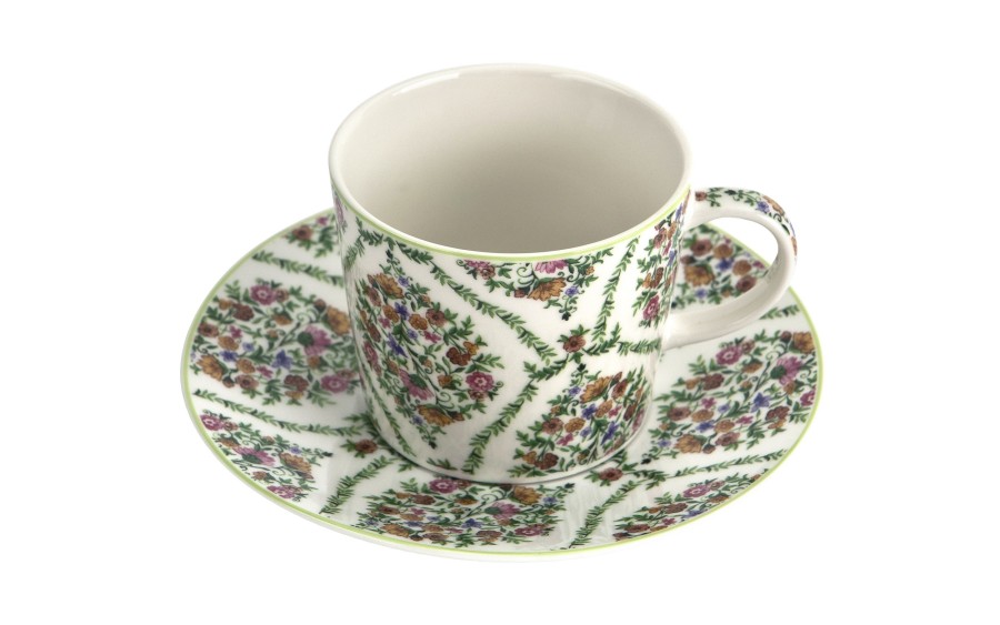 Filiżanka porcelanowa 240 ml + spodek Fiori