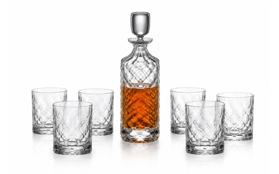 Zestaw do whisky karafka 850 ml + 6 szklanek 350 ml TINY