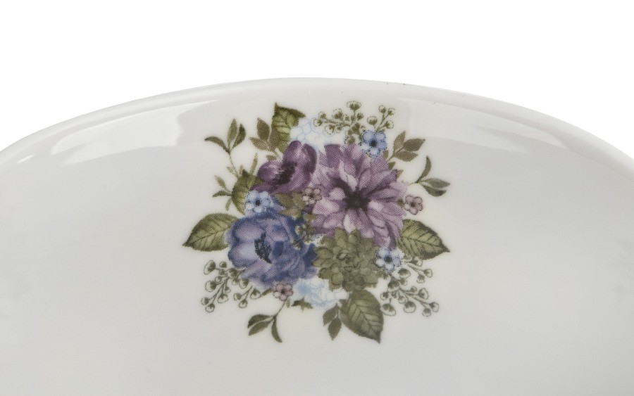 Komplet filiżanek Veroni Green Floral 250 ml – elegancki prezent ślubny i na Dzień Matki