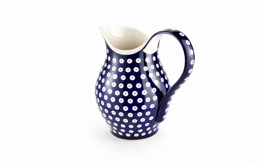 Dzbanek ceramiczny 1,7 L Bolesławiec Kropki 8