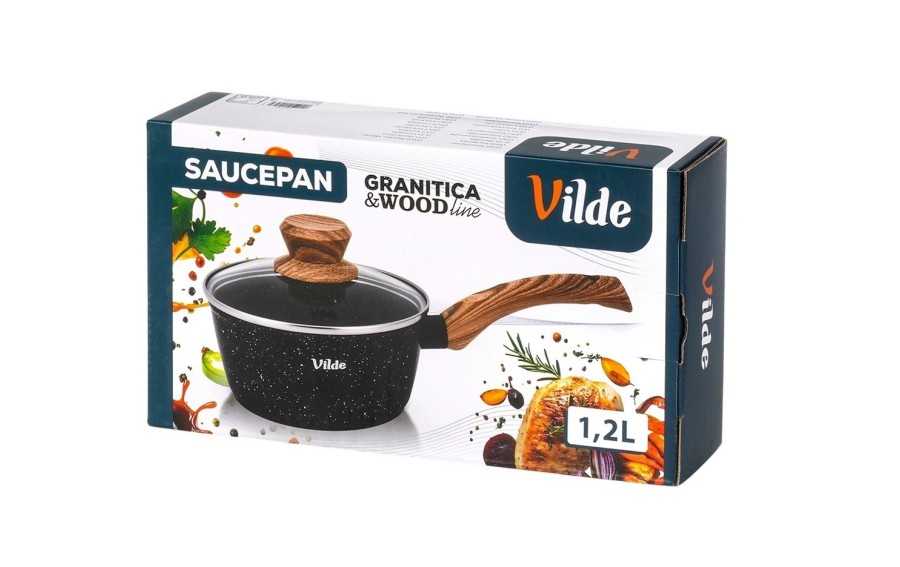 Rondel granitowy Vilde 1,2 l z pokrywką 16 cm