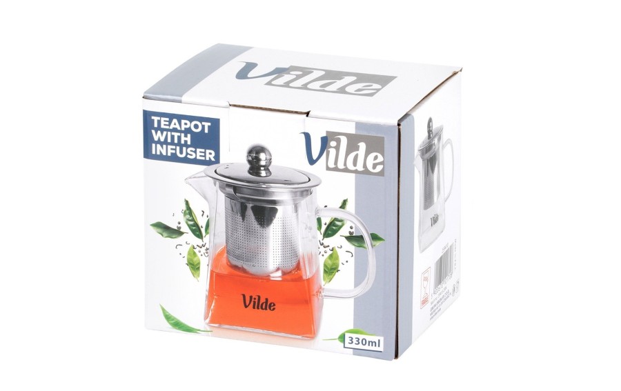 Dzbanek z zaparzaczem Vilde szklany 330 ml