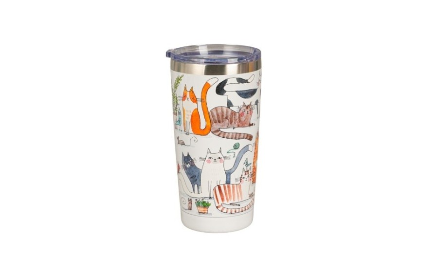 Kubek termiczny LENIWE KOTY Duo Animals 600 ml