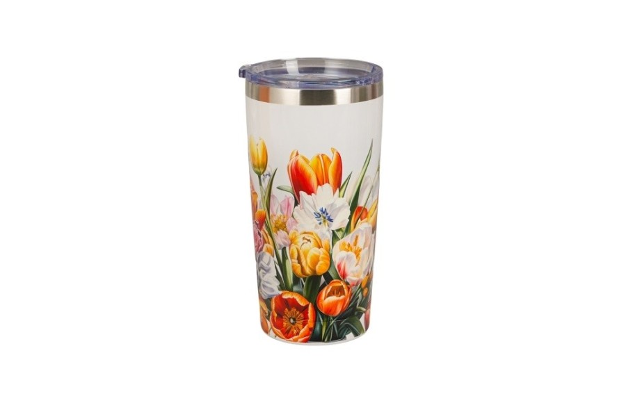 Kubek termiczny TULIPANY Kwiaty Classics 600 ml