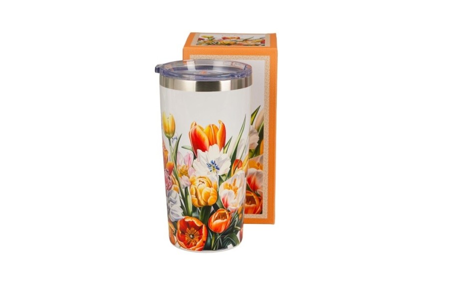 Kubek termiczny TULIPANY Kwiaty Classics 600 ml