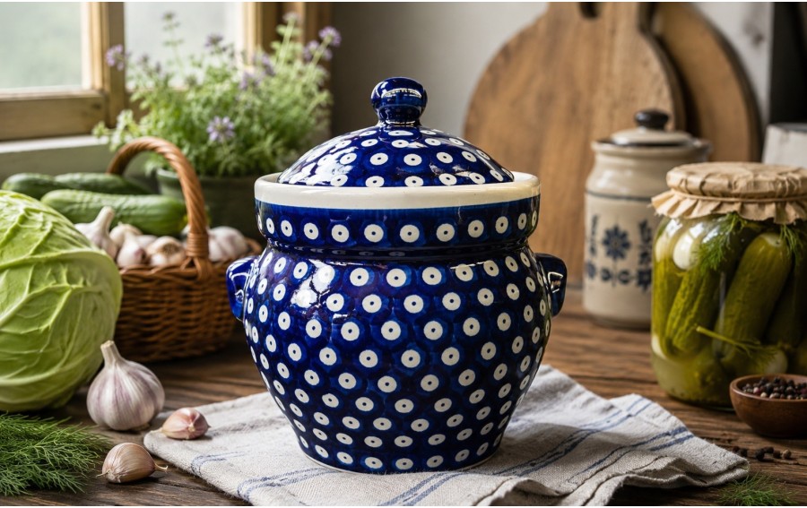 Garnek do kiszenia Bolesławiec dekor 42 1,8 L