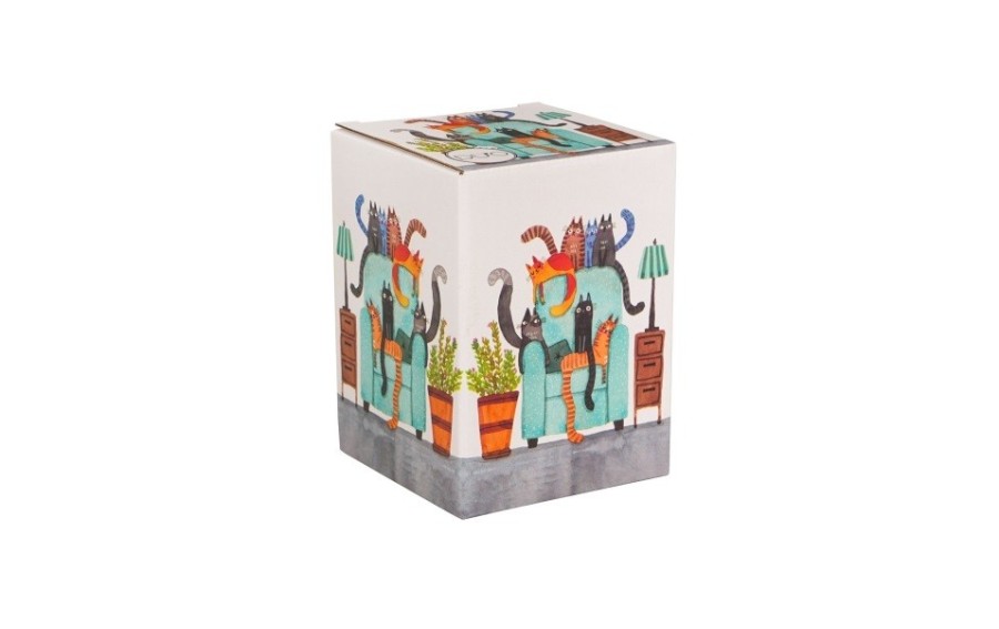 Kubek termiczny 330 ml KOTY NA FOTELU DUO ANIMALS