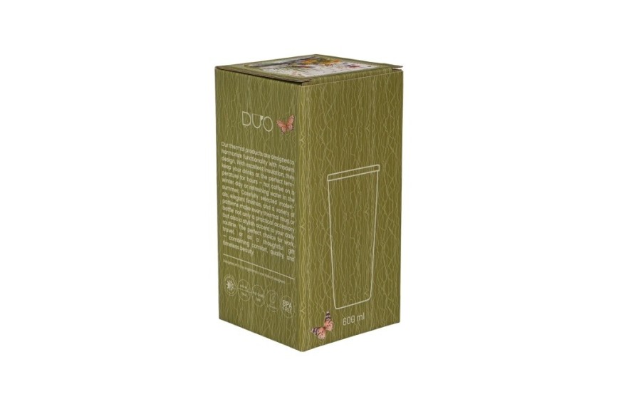 Kubek termiczny prosty JULY 600 ml DUO Kwiaty Classics