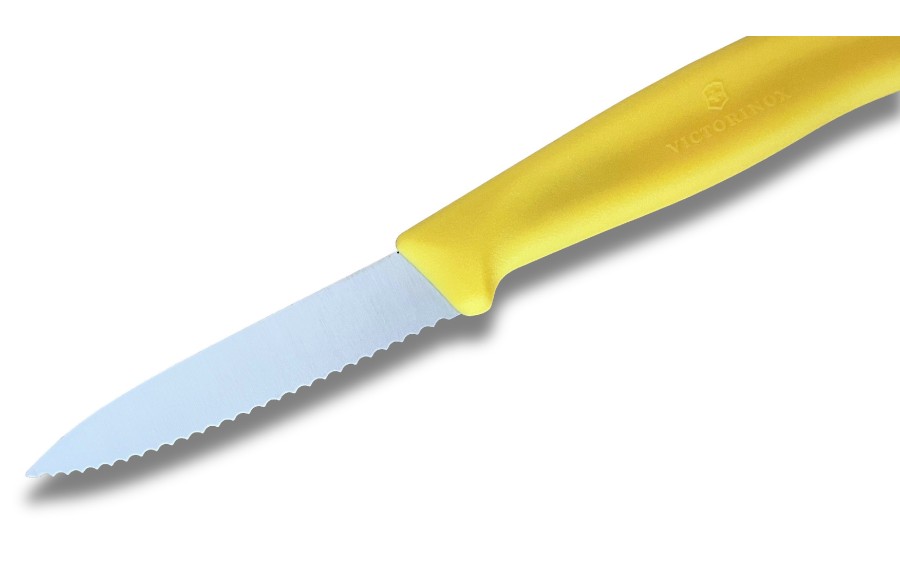Nóż do warzyw i owoców 8 cm Swiss Classic Żółty ząbkowany