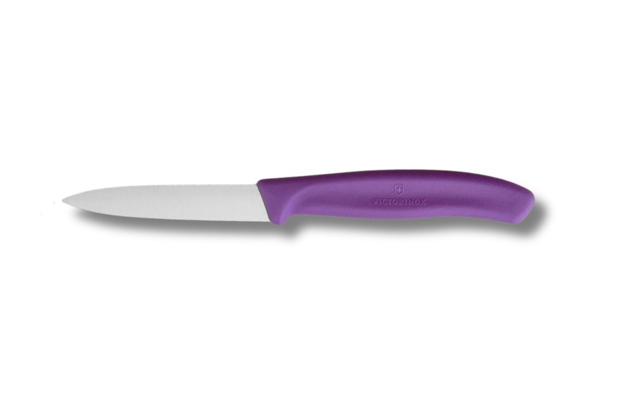 Nóż do warzyw i owoców 8 cm Swiss Classic Fioletowy gładkie ostrze