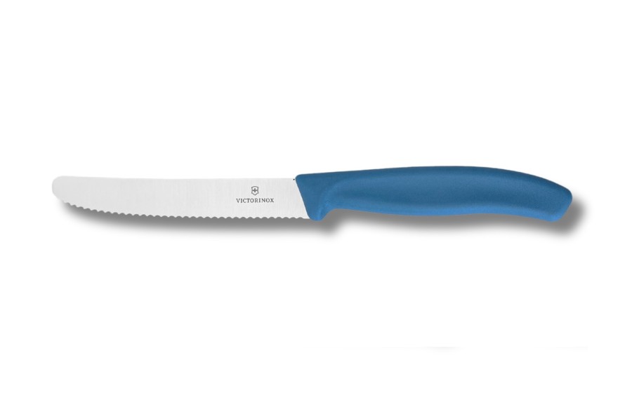 Nóż pikutek uniwersalny 11 cm Swiss Classic Niebieski ząbkowany