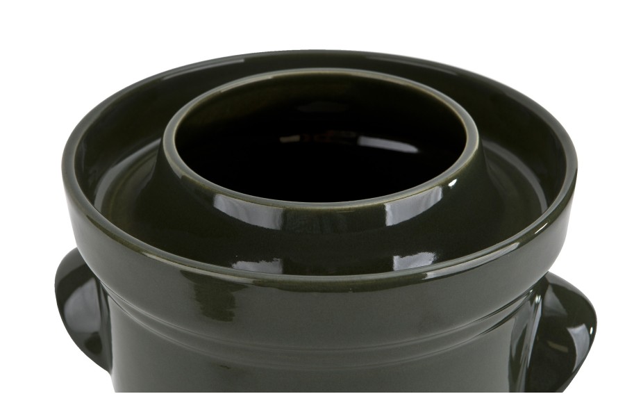 Garnek ceramiczny do kiszenia 5 L GU-1906 zielony