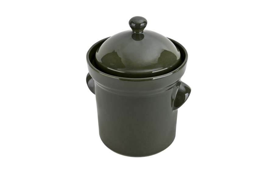 Garnek ceramiczny do kiszenia 5 L GU-1906 zielony
