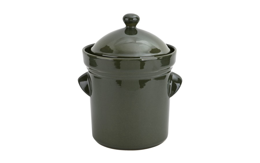 Garnek ceramiczny do kiszenia 5 L GU-1906 zielony