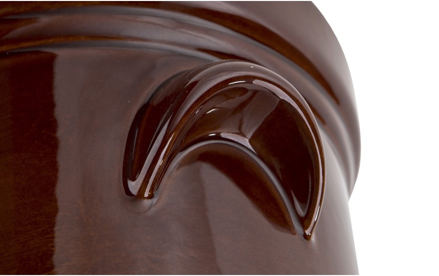 Garnek ceramiczny do kiszenia 5 L GU-1906 brązowy hermetyczny