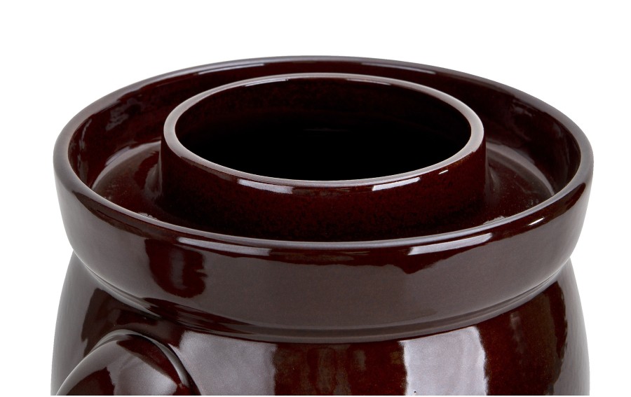 Garnek ceramiczny do kiszenia 10 L GU-1907SP brązowy