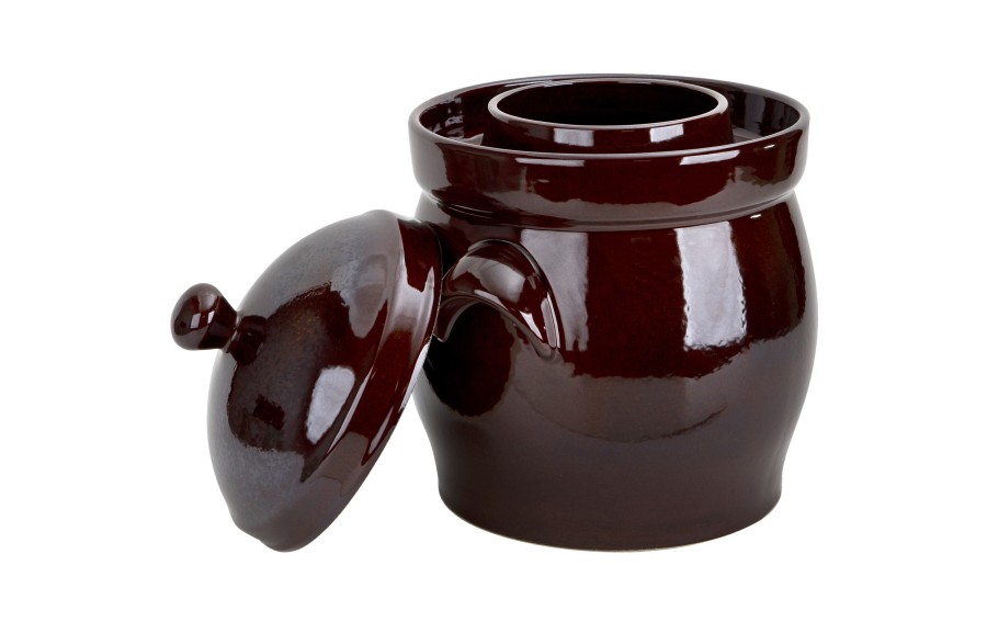 Garnek ceramiczny do kiszenia 10 L GU-1907SP brązowy