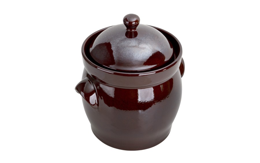 Garnek ceramiczny do kiszenia 10 L GU-1907SP brązowy