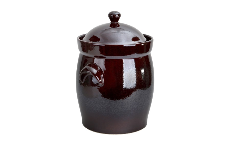 Garnek ceramiczny do kiszenia 15 L Bolesławiec Dekor ZM hermetyk brązowy