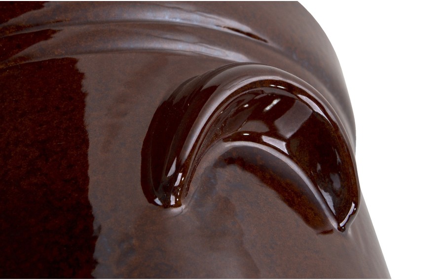 Garnek ceramiczny do kiszenia 15 L Bolesławiec Dekor ZM brązowy