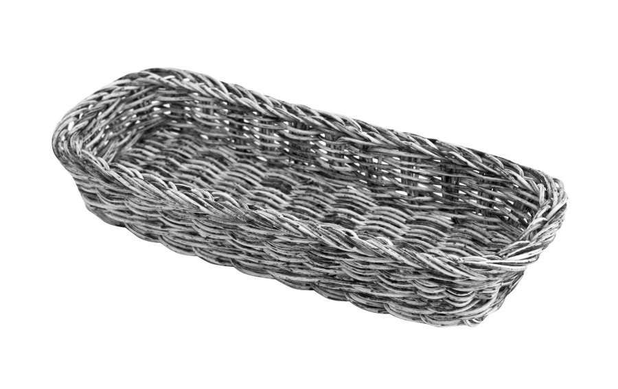 Koszyk na sztućce Hendi szary 28x10x5 cm