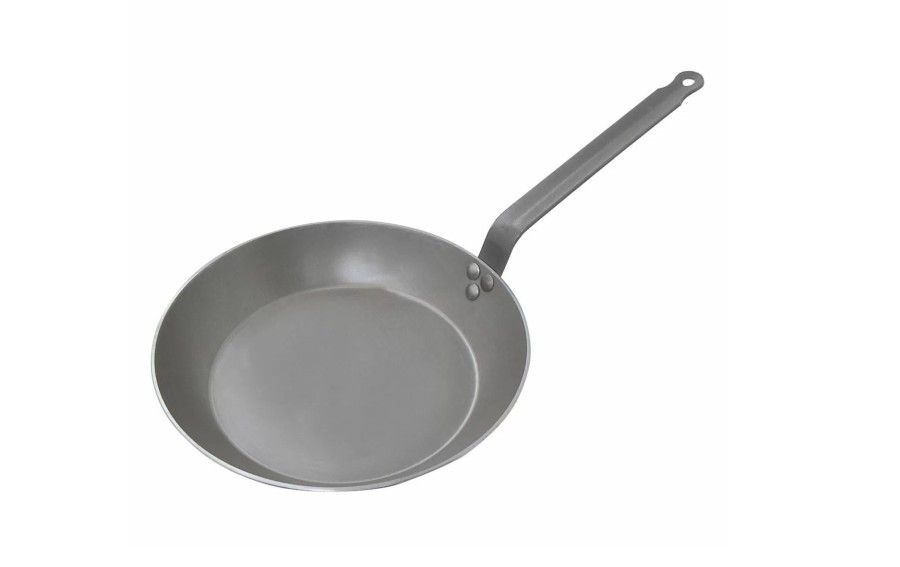 Patelnia stalowa DE BUYER CARBONE PLUS 28 cm | Stal węglowa do indukcji