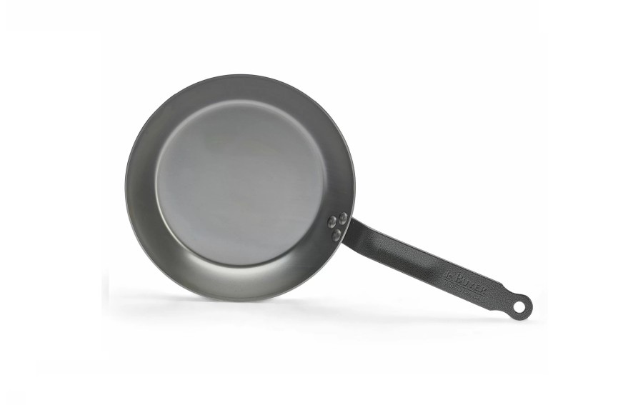 Patelnia stalowa DE BUYER CARBONE PLUS 28 cm | Stal węglowa do indukcji