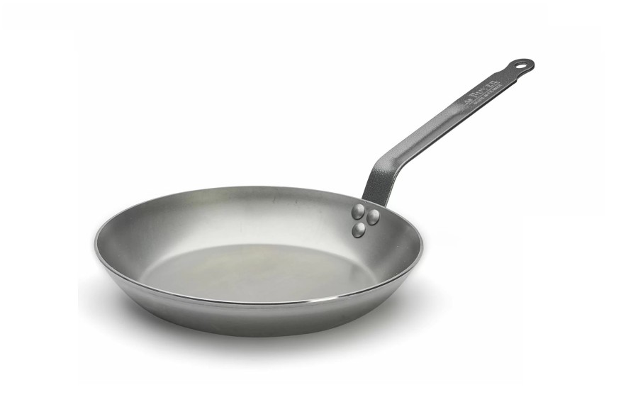 Patelnia stalowa DE BUYER CARBONE PLUS 28 cm | Stal węglowa do indukcji