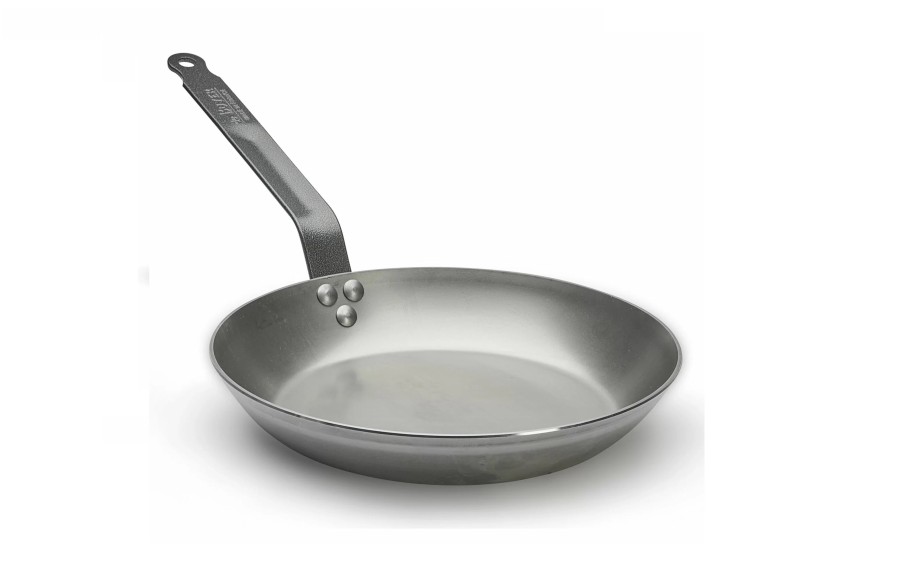 Patelnia stalowa DE BUYER CARBONE PLUS 28 cm | Stal węglowa do indukcji