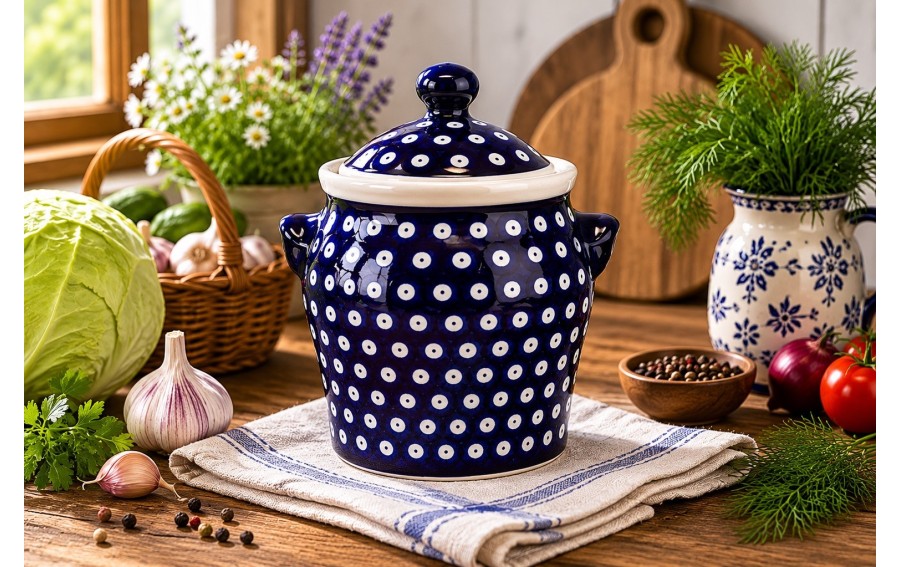 Garnek do kiszenia Bolesławiec dekor 42 1,5 L