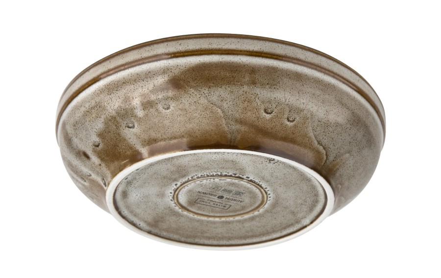Talerz głęboki Aurum Brown 19,5 cm porcelana Witek Home